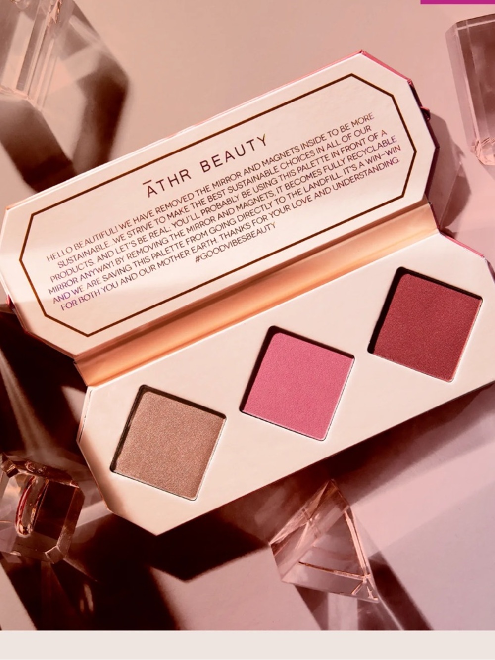 Athr Beauty Trio Cheek Highlight Palette - Ruby